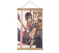 YBEL Magnetic Scroll Anime Guilty Gear Hangers Poster DIY Wall Fabric Decor Hanging Paintings Frame Kit Holder For Living Room