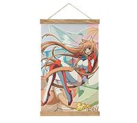 YBEL Magnetic Scroll Cat Planet Cuties Anime Hangers Poster DIY Wall Fabric Decor Hanging Paintings Frame Kit Holder For Living Room