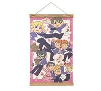 YBEL Ouran High School Host Club Scroll Poster Fabric Picture Art Wood DIY Frame Hanging Print Hanger For Room Decor Oil Canvas Kit Gift