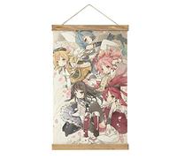 YBEL Puella Magi Madoka Magica Scroll Poster Fabric Picture Art Wood DIY Frame Hanging Print Hanger For Room Decor Oil Canvas Kit Gift