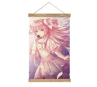 YBEL Puella Magi Madoka Magica Scroll Poster Fabric Picture Art Wood DIY Frame Hanging Print Hanger For Room Decor Oil Canvas Kit Gift