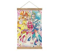 YBEL Smile PreCure! Anime Scroll Poster Fabric Picture Art Wood DIY Frame Hanging Print Hanger For Room Decor Oil Canvas Kit Gift