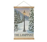 YBEL The Chronicles of Narnia Scroll Poster Fabric Picture Art Wood DIY Frame Hanging Print Hanger For Room Decor Oil Canvas Kit Gift