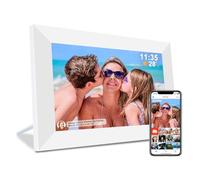 ybest Frameo 10.1" Digital Picture Frame White, Smart WiFi Digital Photo Frame with IPS Touch Screen, 1280x800 HD Display, 32GB Auto-Rotate Wall Mountable, SD/USB Slot, Instant Sharing via Frameo App