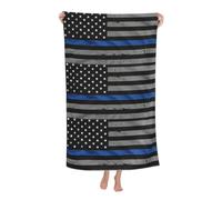 YBGHDAA American Thin Blue Line Flag Basics Pool Beach Towels Soft Large And Thick