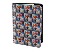 YBGHDAA Astronauts and Balloons Printing Passport Holder Travel Must Have for Women Men Card Passport Wallet Fit All Standard Passports