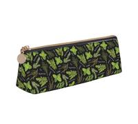 YBGHDAA Basil Thyme Dill & Rosemary Printing School Pencil Case Holder Triangular Cute Pen Marker Pouch for Boys and Girls Gift