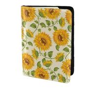 YBGHDAA Beautiful Yellow Sunflower Printing Passport Holder Travel Must Have for Women Men Card Passport Wallet Fit All Standard Passports