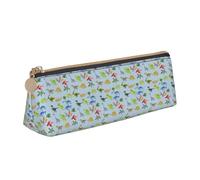 YBGHDAA Cartoon Dinosaur Images Printing School Pencil Case Holder Triangular Cute Pen Marker Pouch for Boys and Girls Gift