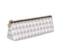 YBGHDAA Cherry Blossoms Tree Printing School Pencil Case Holder Triangular Cute Pen Marker Pouch for Boys and Girls Gift