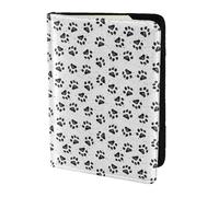 YBGHDAA Dog Paw Pattern Printing Passport Holder Travel Must Have for Women Men Card Passport Wallet Fit All Standard Passports