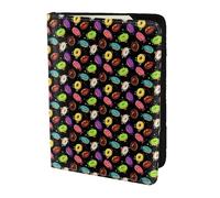 YBGHDAA Donut Printing Passport Holder Travel Must Have for Women Men Card Passport Wallet Fit All Standard Passports