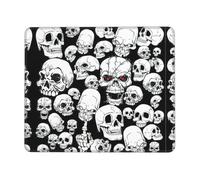 YBGHDAA Evil Skull Thick Mouse Pad Desk Mat, Precise Stitch Lock Edge Non-Slip Design For Pc Console Work Study