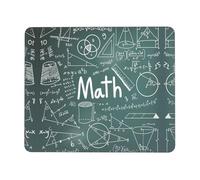 YBGHDAA Formulas Shapes Theory Math Lesson Word Thick Mouse Pad Desk Mat, Precise Stitch Lock Edge Non-Slip Design For Pc Console Work Study
