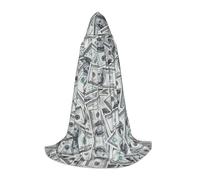 YBGHDAA Funny Dollar Money Teen Hooded Cape Cloak For Cosplay Halloween Party Witch Vampire Wizard Masquerade Ball Costume