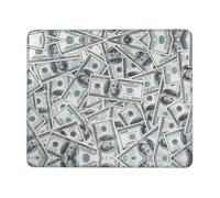 YBGHDAA Funny Dollar Money Thick Mouse Pad Desk Mat, Precise Stitch Lock Edge Non-Slip Design For Pc Console Work Study