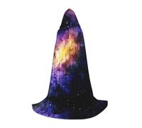 YBGHDAA Galaxy In The Universe Teen Hooded Cape Cloak For Cosplay Halloween Party Witch Vampire Wizard Masquerade Ball Costume