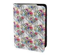 YBGHDAA Garden Blossoming Wildflowers Birds Leaves Branches Printing Passport Holder Travel Must Have for Women Men Card Passport Wallet Fit All Standard Passports