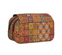 YBGHDAA Group of Moroccan Geometric Printing Pencil Case Gel Pens Holder Organizer Bag Portable Artist Painting Pencil Pouch