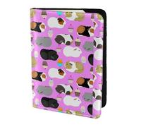 YBGHDAA Guinea Pigs and Cupcakes Printing Passport Holder Travel Must Have for Women Men Card Passport Wallet Fit All Standard Passports