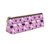 YBGHDAA Guinea Pigs and Cupcakes Printing School Pencil Case Holder Triangular Cute Pen Marker Pouch for Boys and Girls Gift