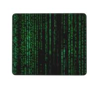 YBGHDAA Hacker Era Thick Mouse Pad Desk Mat, Precise Stitch Lock Edge Non-Slip Design For Pc Console Work Study