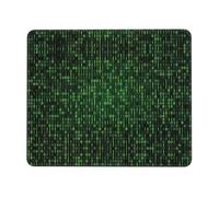 YBGHDAA Hacker Era Thick Mouse Pad Desk Mat, Precise Stitch Lock Edge Non-Slip Design For Pc Console Work Study