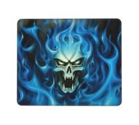 YBGHDAA Horror Ghost Skull Thick Mouse Pad Desk Mat, Precise Stitch Lock Edge Non-Slip Design For Pc Console Work Study
