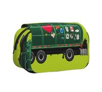 YBGHDAA I Love Garbage Trucks Printing Pencil Case Gel Pens Holder Organizer Bag Portable Artist Painting Pencil Pouch
