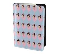 YBGHDAA Little Ballerina Dancing Girl Printing Passport Holder Travel Must Have for Women Men Card Passport Wallet Fit All Standard Passports