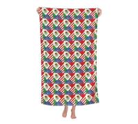YBGHDAA Mexican American Flag Basics Pool Beach Towels Soft Large And Thick