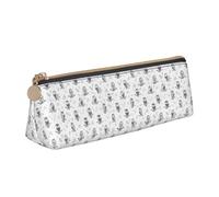 YBGHDAA Owl Tree Branches Printing School Pencil Case Holder Triangular Cute Pen Marker Pouch for Boys and Girls Gift