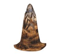 YBGHDAA Pheasant Hunting Teen Hooded Cape Cloak For Cosplay Halloween Party Witch Vampire Wizard Masquerade Ball Costume