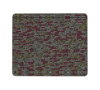 YBGHDAA Programmer Programming Code Thick Mouse Pad Desk Mat, Precise Stitch Lock Edge Non-Slip Design For Pc Console Work Study