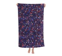 YBGHDAA Red Blue Stars American Basics Pool Beach Towels Soft Large And Thick