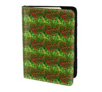 YBGHDAA Red Poppy Field Farm Meadow Landscape Printing Passport Holder Travel Must Have for Women Men Card Passport Wallet Fit All Standard Passports