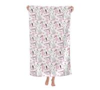 YBGHDAA Romantic Paris Butterfly Eiffel Basics Pool Beach Towels Soft Large And Thick