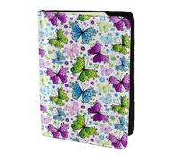YBGHDAA Spring Colorful Butterfly Printing Passport Holder Travel Must Have for Women Men Card Passport Wallet Fit All Standard Passports