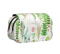 YBGHDAA Springtime Herb Garden Printing Pencil Case Gel Pens Holder Organizer Bag Portable Artist Painting Pencil Pouch