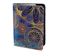 YBGHDAA Starry Sky Mandala Printing Passport Holder Travel Must Have for Women Men Card Passport Wallet Fit All Standard Passports