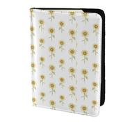 YBGHDAA Sunflower Hand Painted Floral Printing Passport Holder Travel Must Have for Women Men Card Passport Wallet Fit All Standard Passports