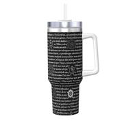 YBGHDAA Supernatural Inspiration Printing 40 Oz Ice Bully Mug with Handle Tumbler Cup Stainless Steel Leakproof Tumblers for Women Men