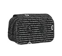 YBGHDAA Supernatural Inspiration Printing Pencil Case Gel Pens Holder Organizer Bag Portable Artist Painting Pencil Pouch