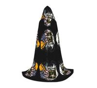 YBGHDAA Us Army Cool American Flag Eagle Teen Hooded Cape Cloak For Cosplay Halloween Party Witch Vampire Wizard Masquerade Ball Costume