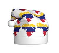 YBGHDAA Venezuela Flag Printing Adult Plush Christmas Hat With White Pom Pom Annual Ceremonies Caps Stage Performances Cap