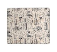 YBGHDAA Wine And Winemaking Winery Grape Field Thick Mouse Pad Desk Mat, Precise Stitch Lock Edge Non-Slip Design For Pc Console Work Study