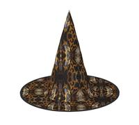 YBGHDAA Yellow Snake Printing 2 Pack Halloween Hat Witch Hats For Parties Foldable Lightweight Role Playing Caps For Cosplay