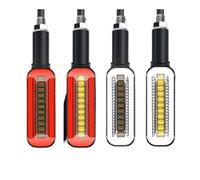 YBGTRS Brake Lights Universal LED Motorcycle Turn Signals Light DRL Flowing Water Flasher Rear Stop Light Moto Lightings Indicator Amber Blinker