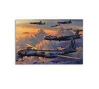 YBHF Bombers Poster for B 29 Superfortress Poster Wall Art Print Retro Aesthetic Room Decor Painting Canvas Posters for Home And Office Decorations 16x24inch(40x60cm) Unframe-style