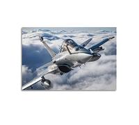 YBHF Jet Fighter Poster Rafale Fighter Jet (2) Poster Wall Art Print Retro Aesthetic Room Decor 12x18inch(30x45cm) Unframe-style